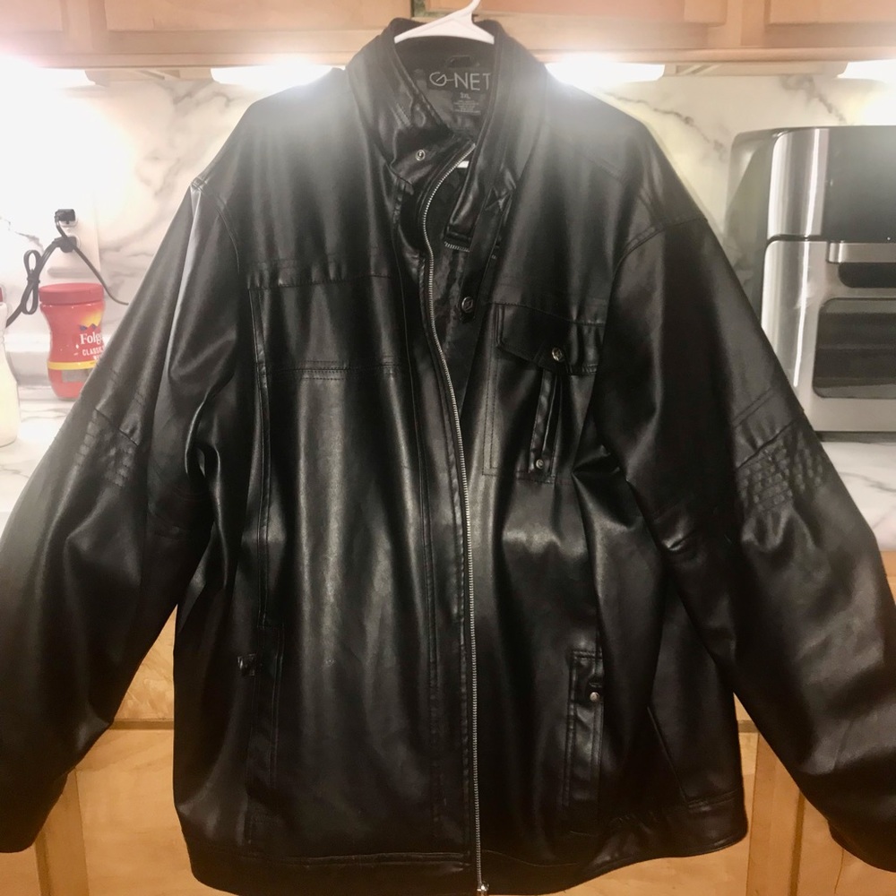 Plus Size Vegan Leather Jacket